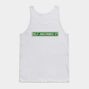 Self-absorbed St Street Sign Tank Top